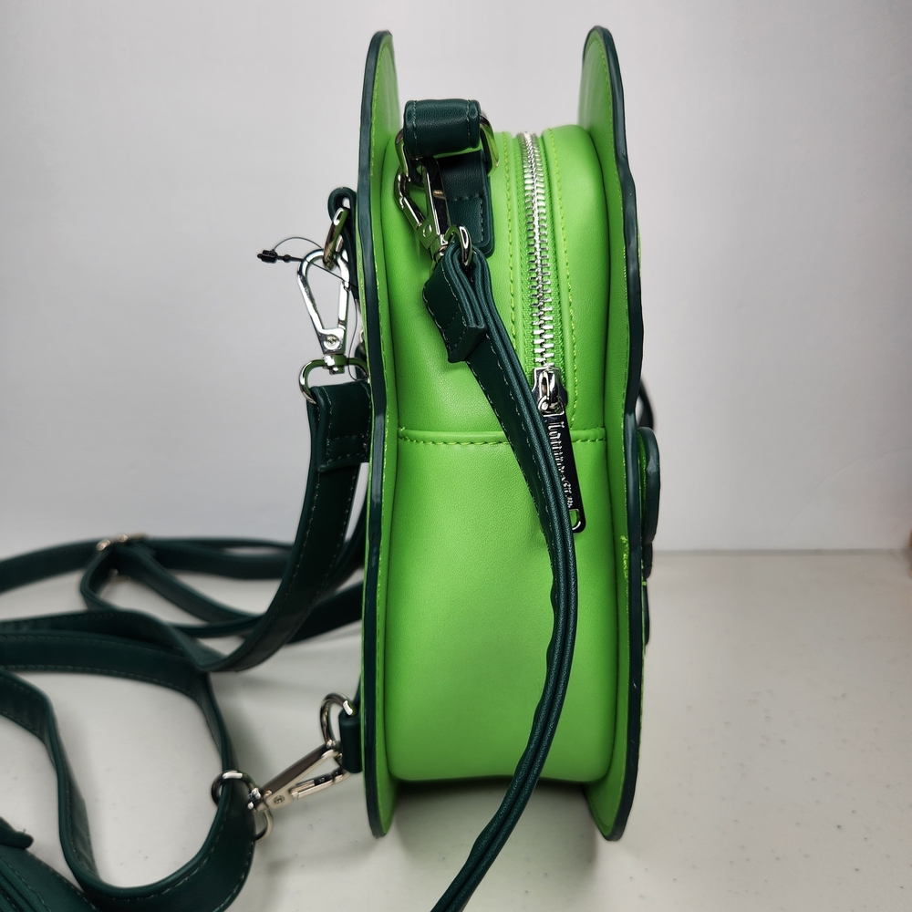 Loungefly Ghostbusters Slimer Green Convertible Backpack Crossbody Bag - Picture 3 of 11